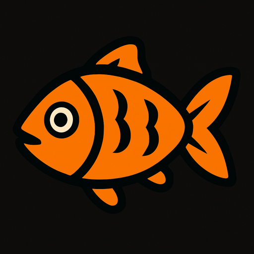 small fish.
In-Game asset.  2d.  High contrast.  No shadows