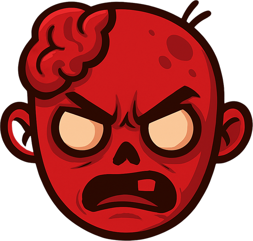 Make it red and angry