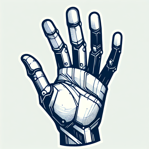 Hand.
Single Game Texture. In-Game asset. 2d. Blank background. High contrast. No shadows.