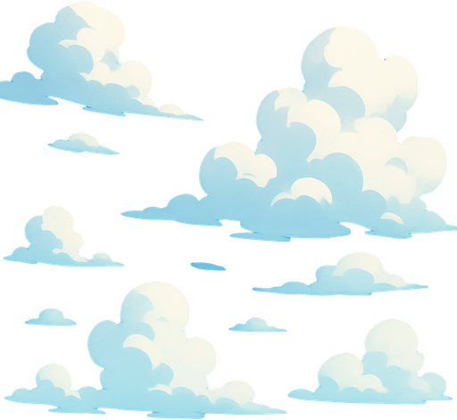 Create a cool sky background.
In-Game asset.  2d.  No shadows