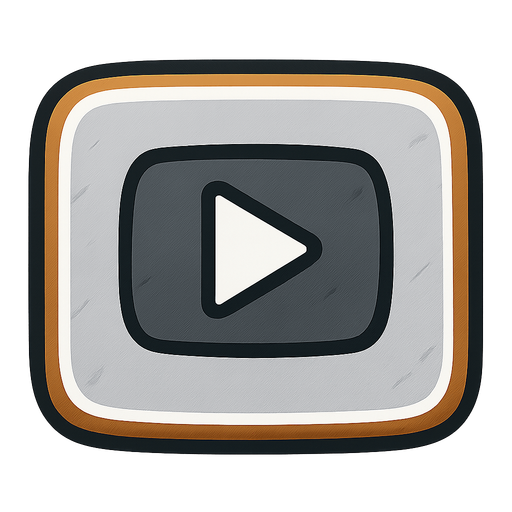 Youtube silver play button.
In-Game asset.  2d.  High contrast.  No shadows