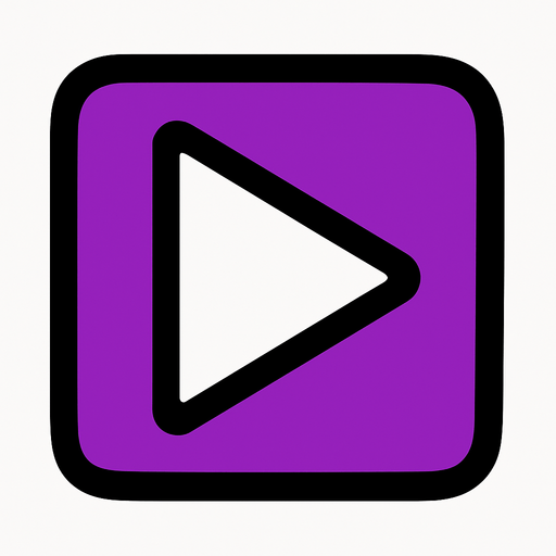 Diseño simple de una figura de reproducir ñ
In-Game asset.  2d.  High contrast.  No shadows