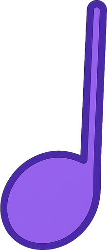 note but without the right end and purple. No background. Transparent background. Blank background. No shadows. 2d. In-Game asset. flat