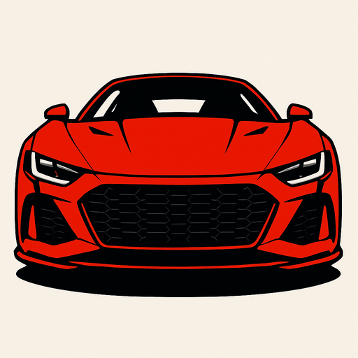 cool luxury sports car bumper view looking up.
In-Game asset.  2d.  High contrast.  No shadows