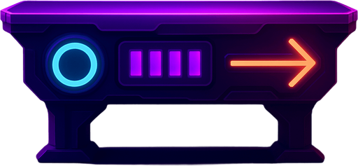 Neon cyberpunk futuristic glowing side-view 2d platformer style platform flat top