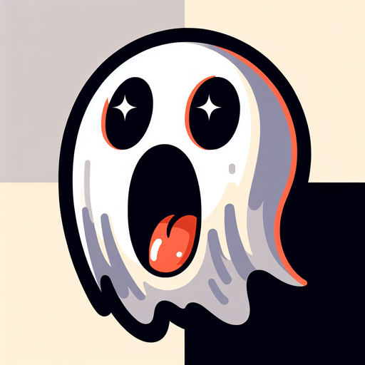 screaming ghost.
Single Game Texture. In-Game asset. 2d. Blank background. High contrast. No shadows.