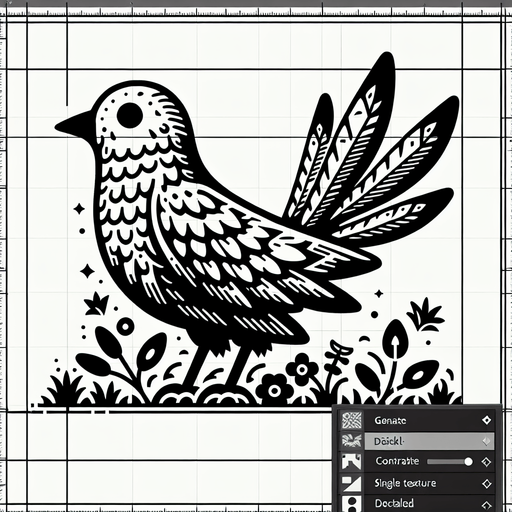 Bird.
Single Game Texture. In-Game asset. 2d. Blank background. High contrast. No shadows.