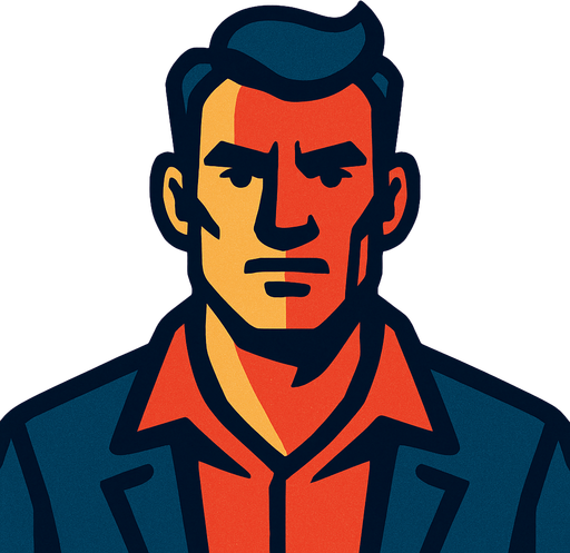 man.
In-Game asset.  2d.  High contrast.  No shadows