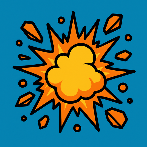 blast.
In-Game asset.  2d.  High contrast.  No shadows