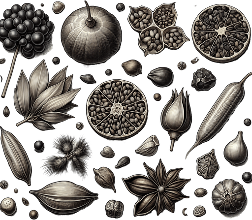 Plant seeds.
Single Game Texture.  In-Game asset.  2d.  Blank background.  High contrast.  No shadows