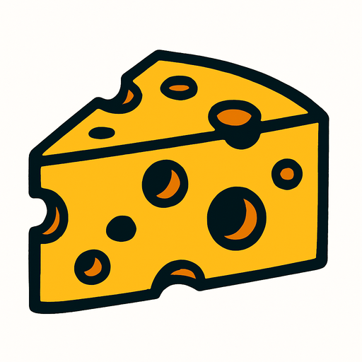 peynir.
In-Game asset.  2d.  High contrast.  No shadows