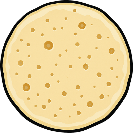 Raw pancake perfect circle 2d 2d 2d topdown view topdown view.
In-Game asset.  2d.  High contrast.  No shadows