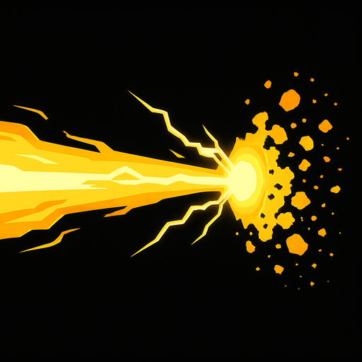 Beam of disintegration.
In-Game asset.  2d.  High contrast.  No shadows