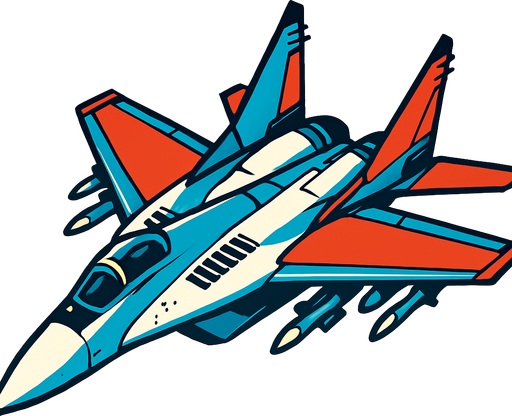 Mig 29.
In-Game asset.  2d.  High contrast.  No shadows
