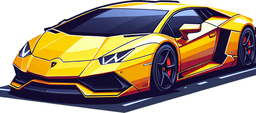 Lamborghini yellow colour.
Single Game Texture. In-Game asset. 2d. Blank background. High contrast. No shadows.