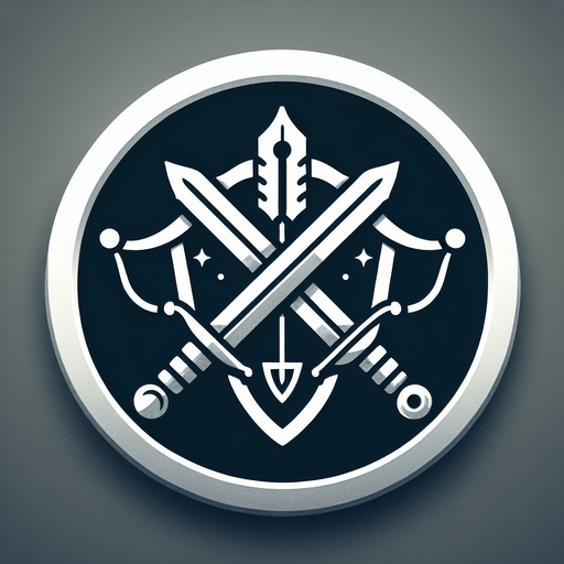 A round button with icons of a sword and bow crossed over a shield, hinting at weapon switching..
Game interface icon. Medieval theme with crossed weapons on a shield. High contrast and intuitive design.