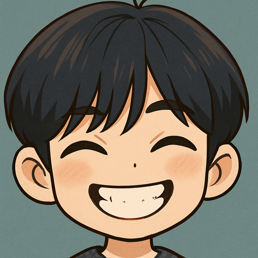 Make him in cartoon chibi style, retains key facial features like his heartfelt smile and expressive eyes that curve when he smiles