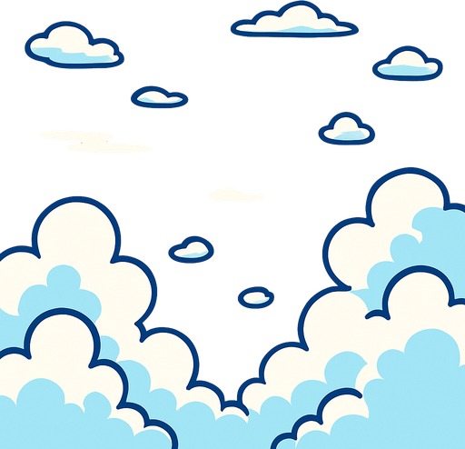 2D Video game Background with not platform just SKY.
In-Game asset.  2d.  High contrast.  No shadows