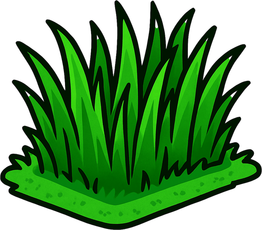 PLANT VS ZOMBİ DEKİ ÇİM.
In-Game asset.  2d.  High contrast.  No shadows