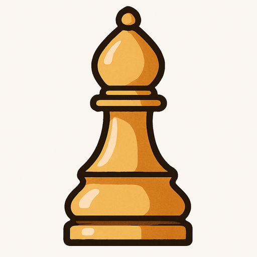 Satranç fili.
In-Game asset.  2d.  High contrast.  No shadows