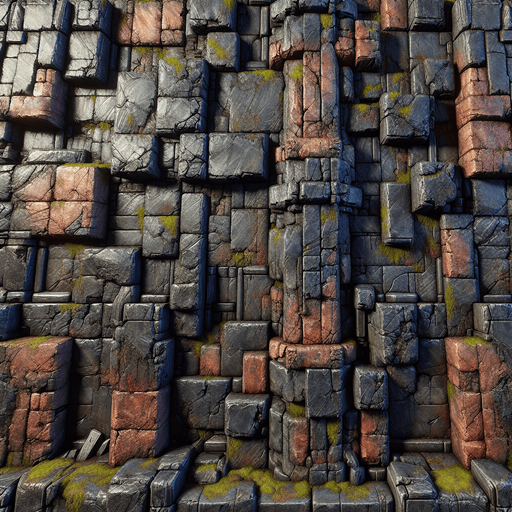 Les murs du labyrinthe sont massifs, faits de pierre vieillie et recouverts de lichens et de mousses qui ajoutent une touche d'humidité et d'abandon. Leur texture est rugueuse, avec des fissures profondes qui laissent deviner l’âge et l’histoire de ce lieu oublié.

    Couleur : La couleur des murs varie, mais elle est dominée par des tons sombres : gris foncé, marron, et parfois des touches d'ocre là où l'humidité a pris ses marques. Ils semblent presque absorbers la lumière de la torche du personnage, rendant l'atmosphère encore plus oppressante. De temps à autre, des éclats métalliques ou des traces de rouille peuvent se deviner sur les bords, suggérant des artefacts oubliés du passé.
 celui ci sera en brique rouge

Single Game Texture.  In-Game asset.  2d.  Blank background.  High contrast.  No shadows