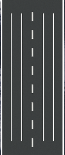 The asphalt road will be 5 lanes