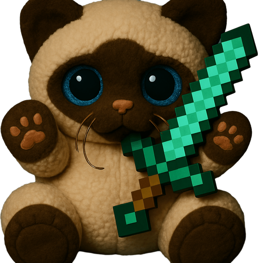 Add a Minecraft emerald sword.