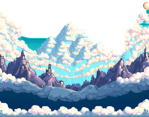 Transform this into a bubble booble level from the arcade game of the 90s