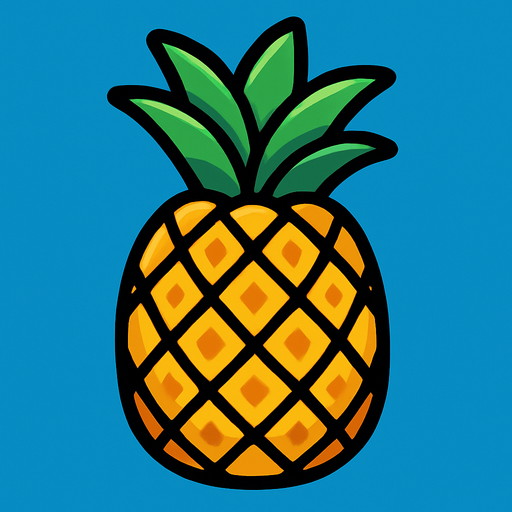 make the pineapple.
In-Game asset.  2d.  High contrast.  No shadows