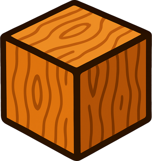BloockWood.
In-Game asset.  2d.  High contrast.  No shadows