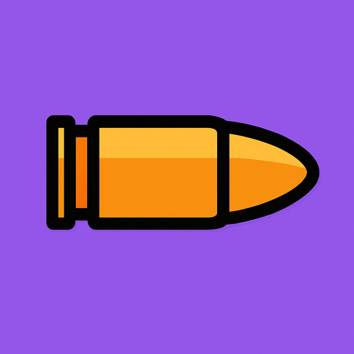 Bala.
In-Game asset.  2d.  High contrast.  No shadows