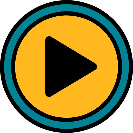 A Play button.
In-Game asset.  2d.  High contrast.  No shadows