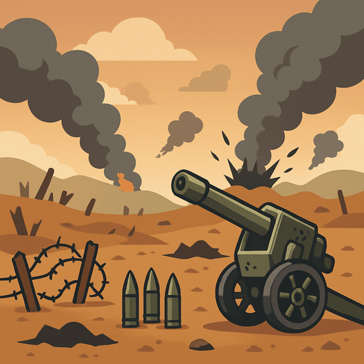 Background war.
In-Game asset.  2d.  No shadows