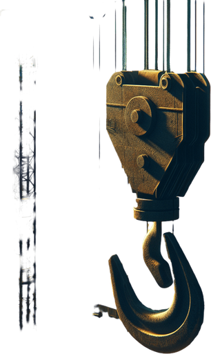 Construction crane hook