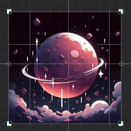 떠도는 행성같은 이미지로 만들어줘..
Single Game Texture. In-Game asset. 2d. Blank background. High contrast. No shadows.
