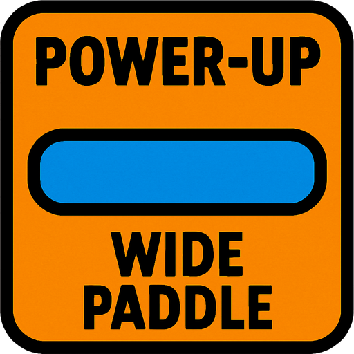 Powerup wide paddle.
In-Game asset.  2d.  High contrast.  No shadows
