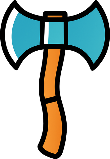 hacha.
In-Game asset.  2d.  High contrast.  No shadows
