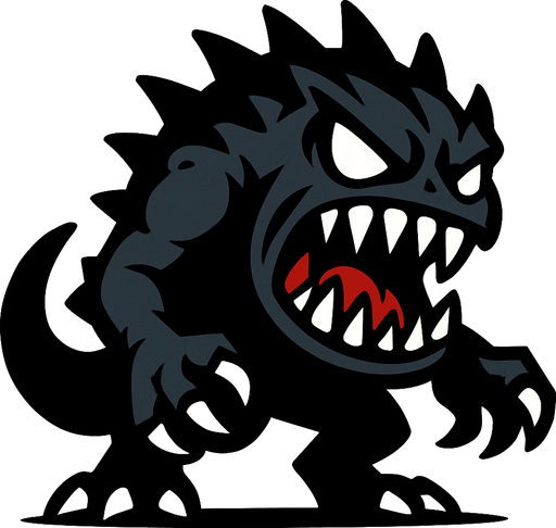 Düşman canavar.
In-Game asset.  2d.  High contrast.  No shadows