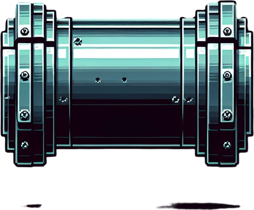 a pipe like in Mario game..
Flat 2d. lateral section. modern video game style.  black background