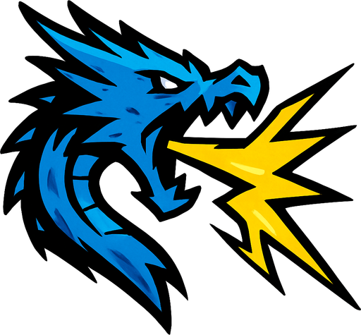 efek slash kepala naga petir ke depan.
In-Game asset.  2d.  High contrast.  No shadows