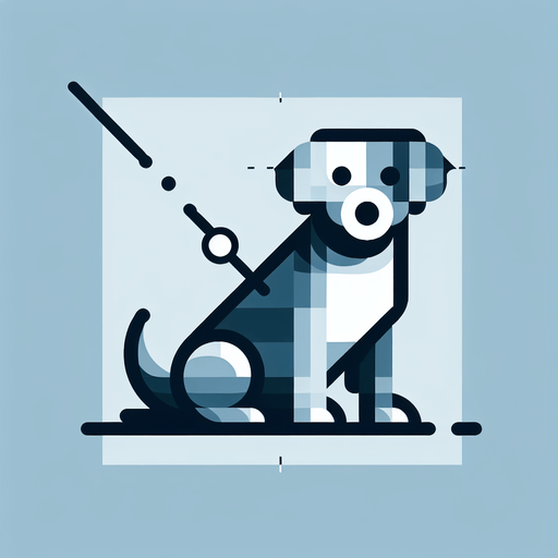 Dog.
Single Game Texture.  In-Game asset.  2d.  Blank background.  High contrast.  No shadows