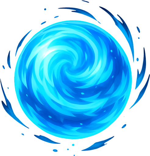 Airball of dragon shout. sphere. HD colors..
In-Game asset.  2d.  High contrast.  No shadows