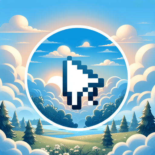 сделай нежный, небесный курсор для игры.
Single Game Texture. In-Game asset. 2d. Blank background. High contrast. No shadows.