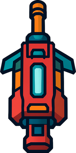 bird's eye view laser weapon 1024x.
In-Game asset.  2d.  High contrast.  No shadows