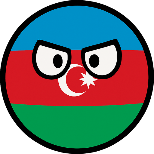 azerbaijan ball.
In-Game asset.  2d.  High contrast.  No shadows