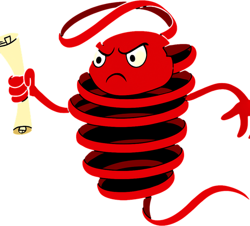 Red Tape enemy extends as if bouncing while moving