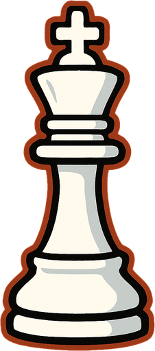 White King Chess.
In-Game asset.  2d.  High contrast.  No shadows