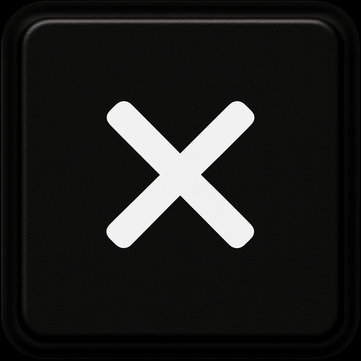 Replace arrow to white X