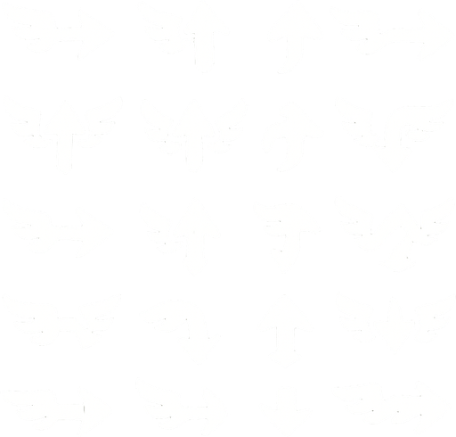 Spreite sheets of simple white arrows with wings.
In-Game asset.  2d.  High contrast.  No shadows
