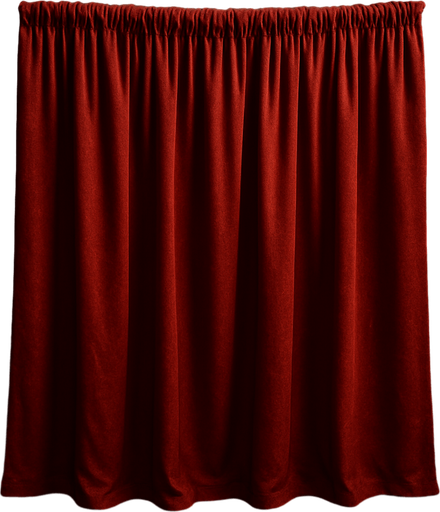 make a red curtain but just curtain like real 3d.
In-Game asset.  High contrast. shadow